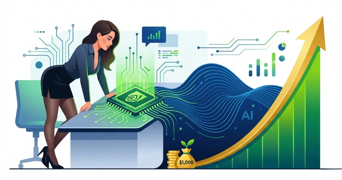 Nvidia AI chip and ChatGPT launch timeline showing how a $1,000 investment could have grown