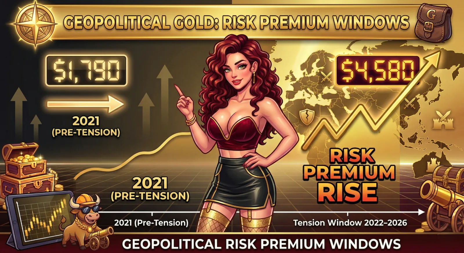 Infografía del oro geopolítico