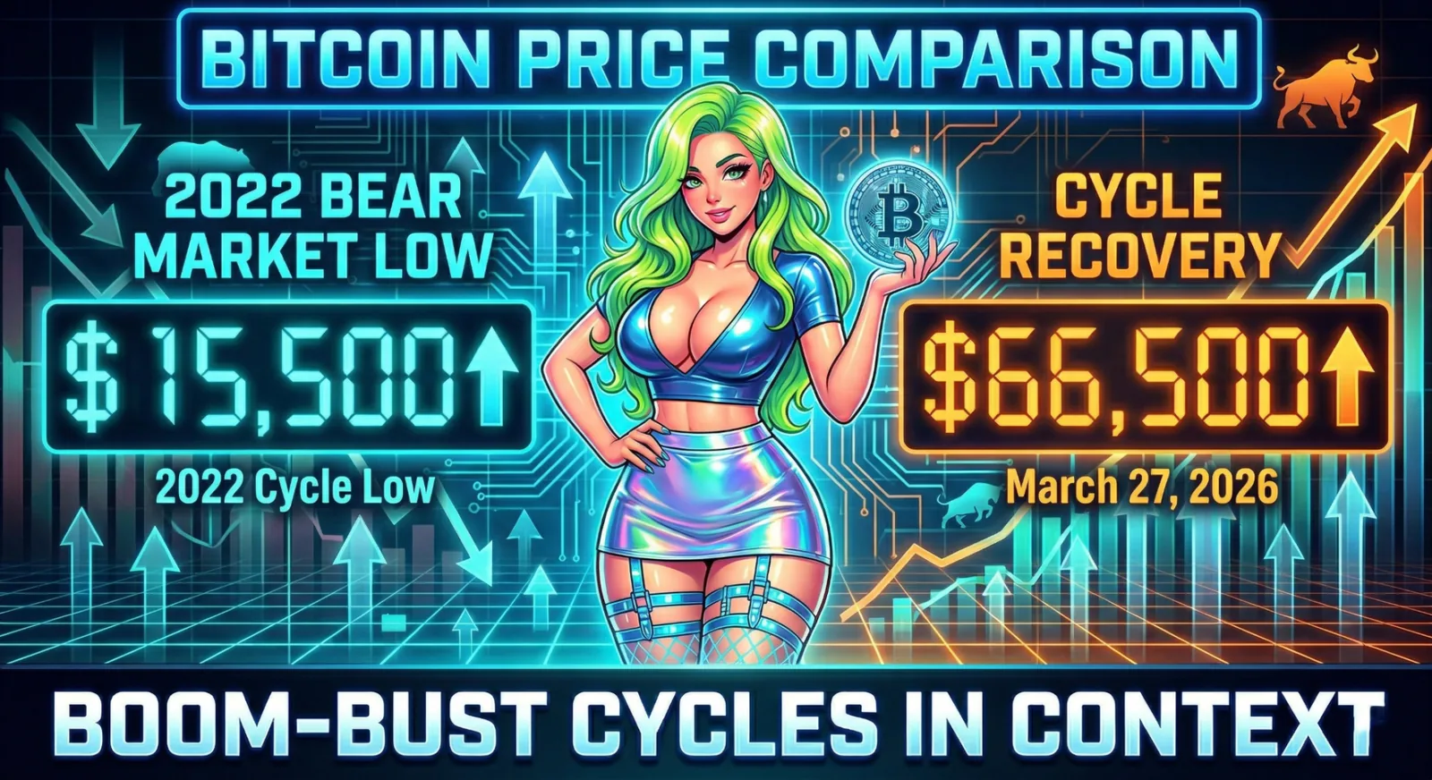 Infografía del ciclo de Bitcoin
